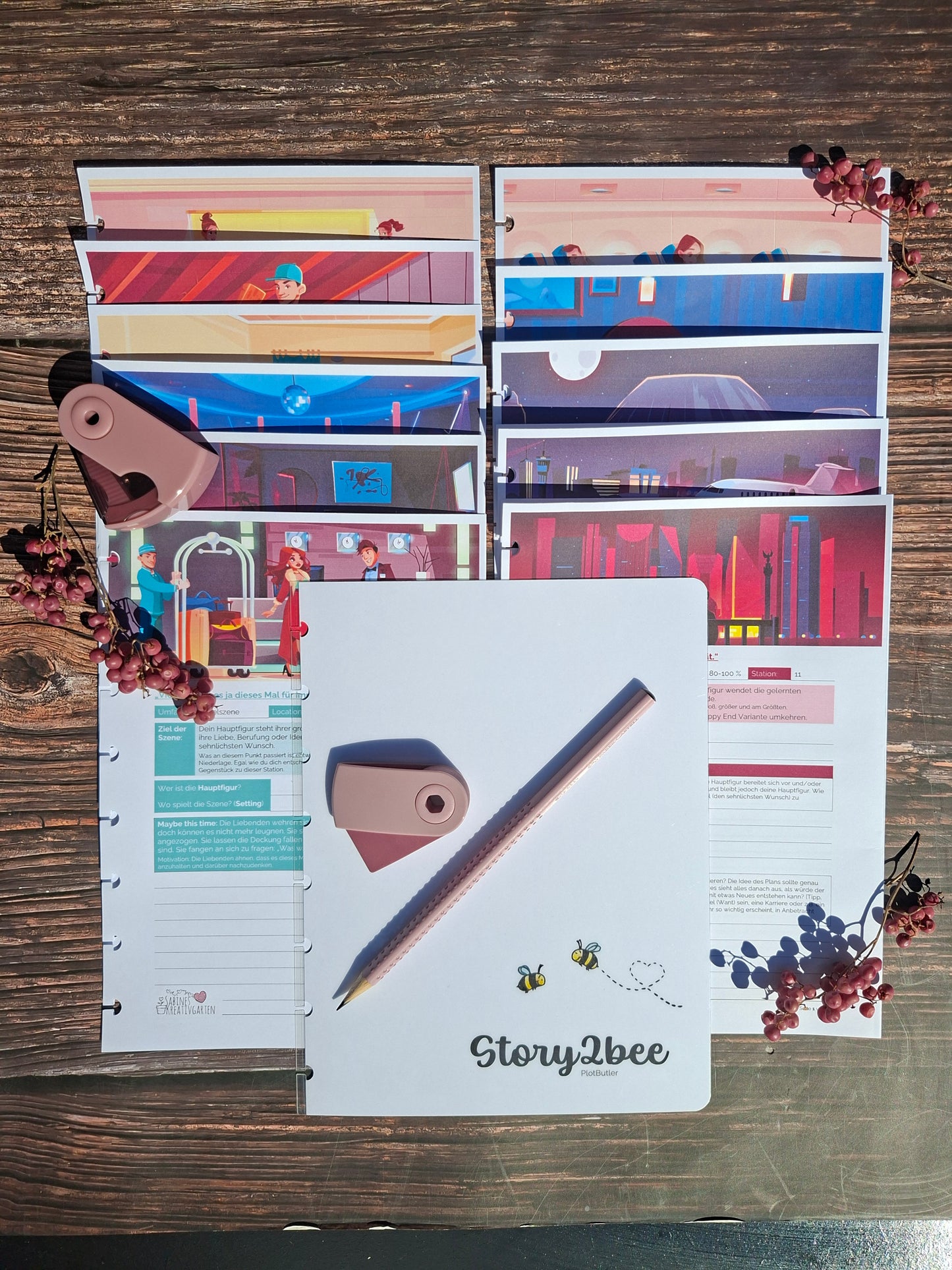 story2bee PlotButler - Special Edition: Liebesroman - Dein Tourguide durch die Handlung (Schreibratgeber zur Plotentwicklung - Plotlöcher vermeiden, Dramaturgie aufbauen, Heldenreise lernen, Buch schreiben leicht gemacht, Storytelling für Schriftsteller)