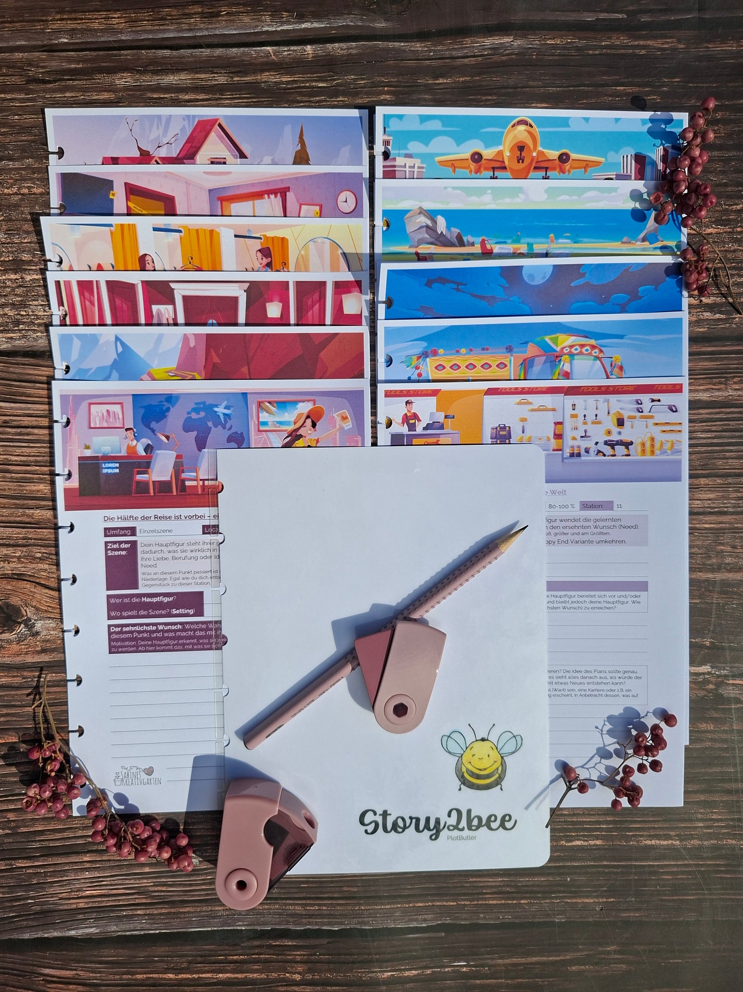 story2bee PlotButler - Dein Tourguide durch die Handlung (Schreibratgeber zur Plotentwicklung - Plotlöcher vermeiden, Dramaturgie aufbauen, Heldenreise lernen, Buch schreiben leicht gemacht, Storytelling, Schriftsteller werden)